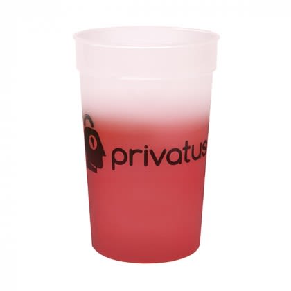 Mood Stadium Cup 22 oz. with Imprint - Frosted/red