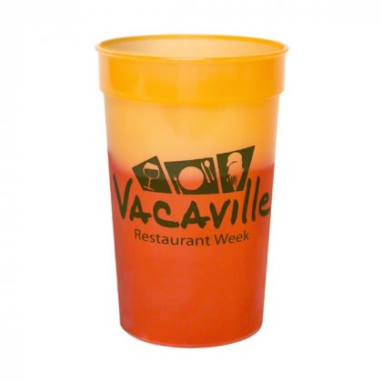 Mood Stadium Cup 22 oz. with Imprint - Orange/tropical red