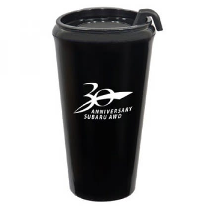 Custom Polypropylene Tumblers | 16 oz Infinity Insulated Tumbler | Custom Printed Tumblers - Black