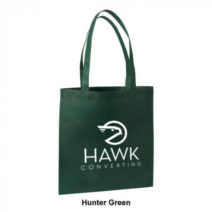 Low Cost Tote Bag-Great Colors- Hunter Green