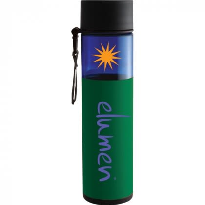 Imprinted Logo 24 oz Alta Water Bottle - Kelly green sleeve/Blue bottle