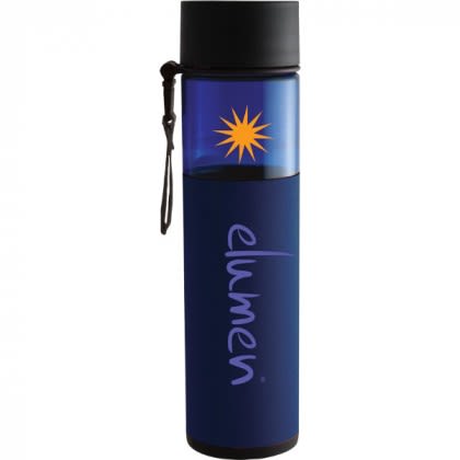 Imprinted Logo 24 oz Alta Water Bottle - Navy sleeve/Blue bottle