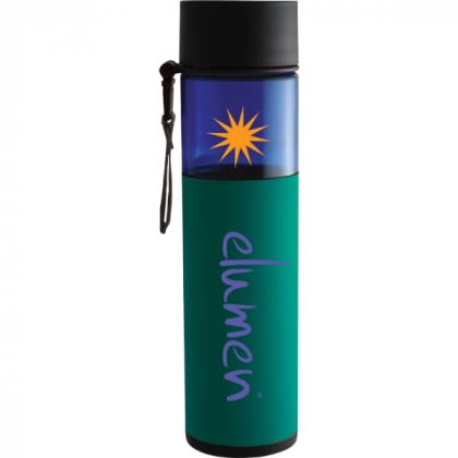 Imprinted Logo 24 oz Alta Water Bottle - Teal sleeve/Blue bottle