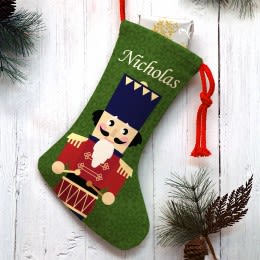 Holiday Nutcracker Personalized Christmas Stocking