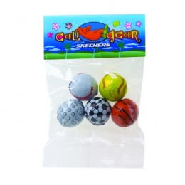 Chocolate Assorted Sports Balls - 1 Oz Custom Imprinted With Logo