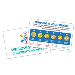 Pain Assessment Wallet Card with Logo