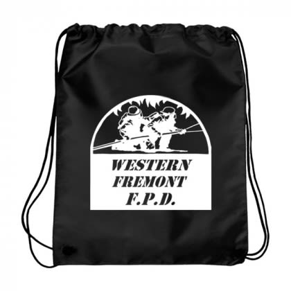 Economy Discount Drawstring Backpacks | Inexpensive Custom Drawstring Backpacks - Black