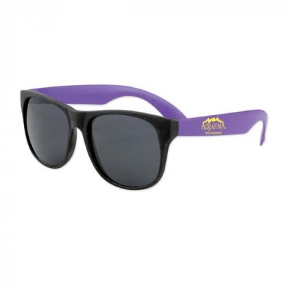 Classic Sunglasses with Logo Purple