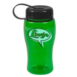 18 oz. Poly-Pure Sports Bottle with Tethered Lid