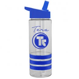 Tritan Sergeant2 Flip Straw Stripe Bottle-24 oz