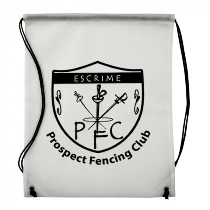 Cheap Drawstring Backpacks in Bulk | Colorful Non-Woven Drawstring Backpack | Custom Eco-Friendly Backpacks - White