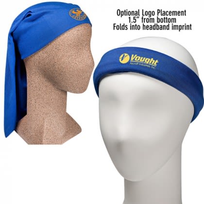 Yowie Express Multi-Functional Headband | Custom Logo Headbands in Bulk - Blue