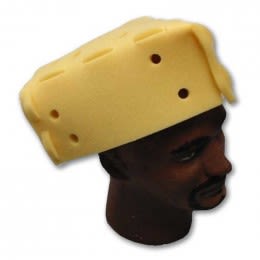 Spirit 7 in. Cheese Hat Promotional Custom Imprinted With Logo