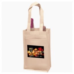 Vineyard Two Bottle Wine Bag - 4-Color Process