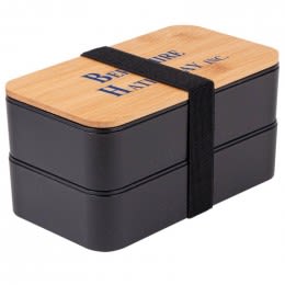 Logo Imprinted Wheat Straw Bento Box 