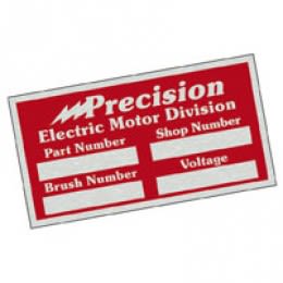 Satin Aluminum Nameplate Decal - 6in x 6in Promotional Custom Imprinted With Logo