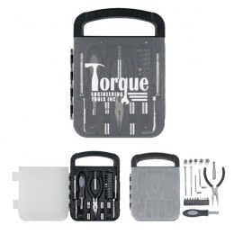 Logo Imprinted Deluxe Tool Set with Pliers | Wholesale Hex Key Screwdrivers | Custom Screwdriver Tool Kits