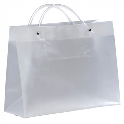 PRES Frosted Plastic Bag with Imprint