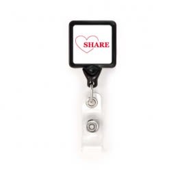 MINI-BAK Square Badge Retractor Promo
