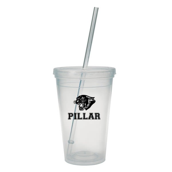 Custom 16 oz Soft Clear Plastic Cups with Printed Logo