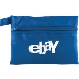 Custom Imprinted Zipped Bag - Blue