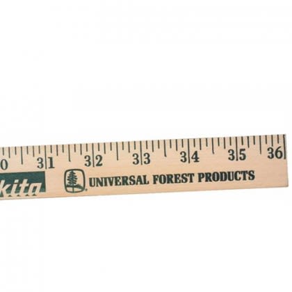 Natural Finish Yardstick | Personalized Yardsticks with Your Logo