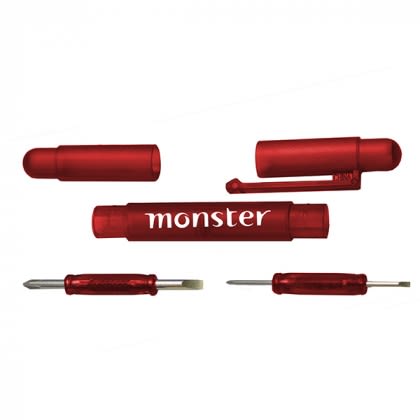 4-in-1 Promotional Pen Screwdriver - Red