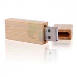 256MB Bamboo Drive - Style b1 Promotional Custom Imprinted With Logo