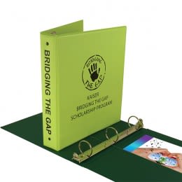 1½” Custom Heat Sealed Vinyl Binders with Pockets - Logo Printed