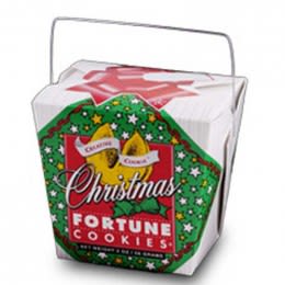 Christmas Cookie Pail | Bulk Christmas Fortune Cookie Pails