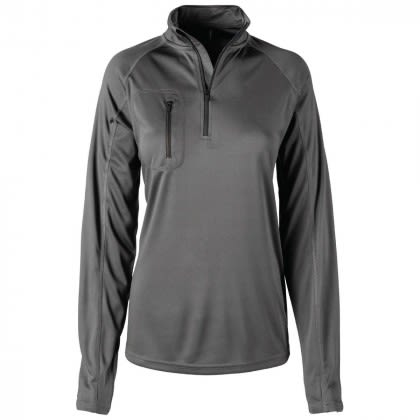 Printed Ladies Portal Snag Resistant 1/4 Zip Pullover - Graphite