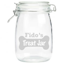 Engraved Dog Treat Jar