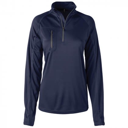 Custom Ladies Portal Snag Resistant 1/4 Zip Pullover - Navy