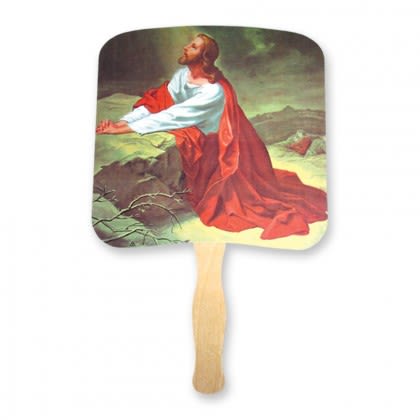 Wholesale Religious Hand Fans for Churches | Custom Hand Fans for Church | Personalized Jesus Hand Fans