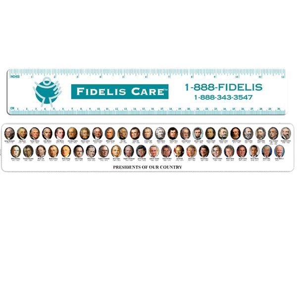 12 Inch Custom Printed Leading Edge Rulers - Plastic Ruler - Rulers &  Stencils