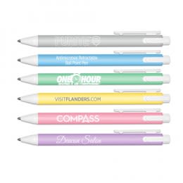 Custom Purite Antimicrobial Pastel Barrel Pen 