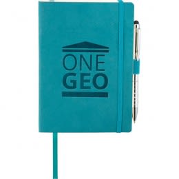 Revello Soft Bound JournalBook with Logo Turquoise