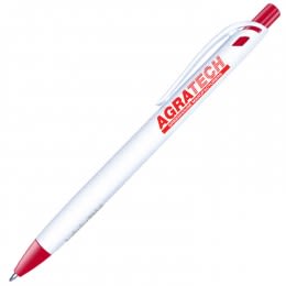 Imprinted MicroHalt Click Pen - Red