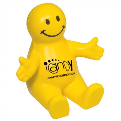 Yellow Cell Phone Holder-Smiley Guy