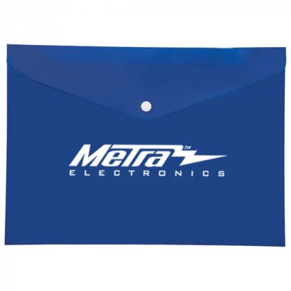 Promotional Document Envelopes | Letter Size Polypropylene Document Envelope | Wholesale Document Envelopes in Bulk -Reflex Blue