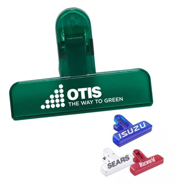 Business Logo Imprinted Small Custom Snack Bag Clips