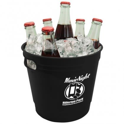 Custom Logo Party Bucket - Black