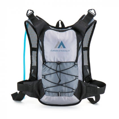 Gray Santa Cruz Wholesale Discount Hydration Packs | Custom Bicycle Hydration Packs | Personalized Nylon Hydration Packs