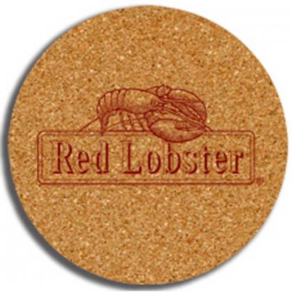 3.5 Inch Round Natural Cork Coasters | Custom Logo Imprinted Coasters