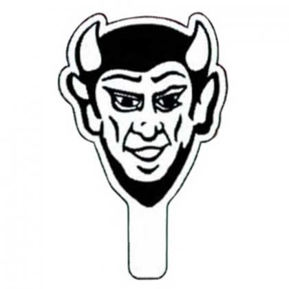 Devil Head Hand Fan Promotional Custom Imprinted With Logo