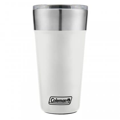 Promo Cloud White Coleman 20 oz Brewski Tumbler with Bottle Opener