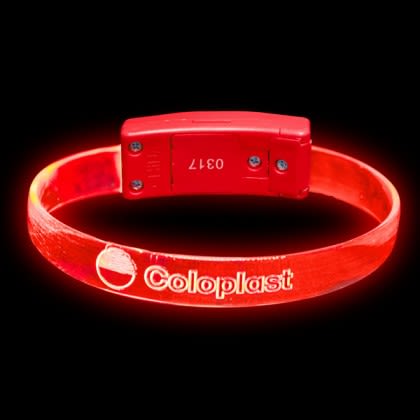 Storm LED Wristband Promotional Red