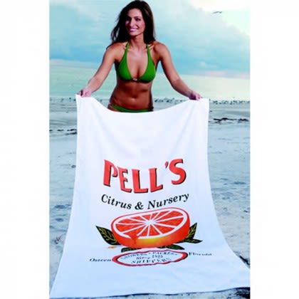 Platinum Collection Embroidered Beach Towel | Logo Embroidered Towels