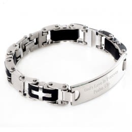 Stainless Steel Engraved ID Bracelet