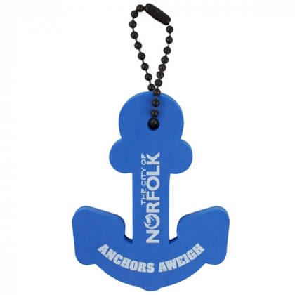 Blue Custom Anchor Floating Key Tag | Custom Keychains